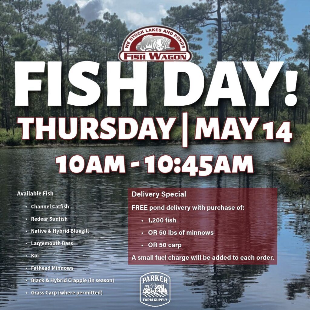 Fish Wagon delivering live fish for pond stocking during Fish Day event